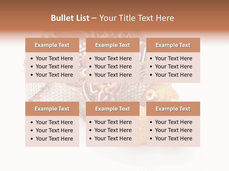 Tree White Background Holiday PowerPoint Template