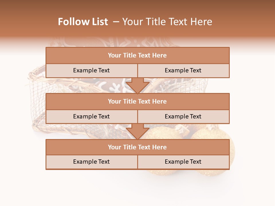 Tree White Background Holiday PowerPoint Template