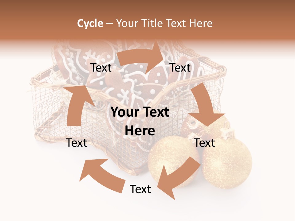 Tree White Background Holiday PowerPoint Template