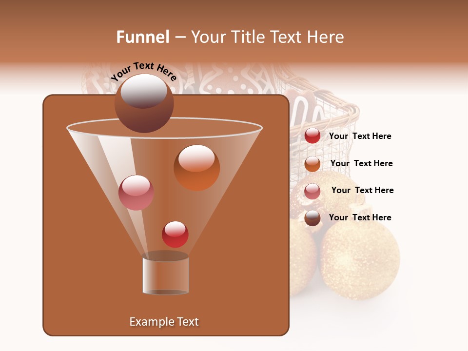 Tree White Background Holiday PowerPoint Template