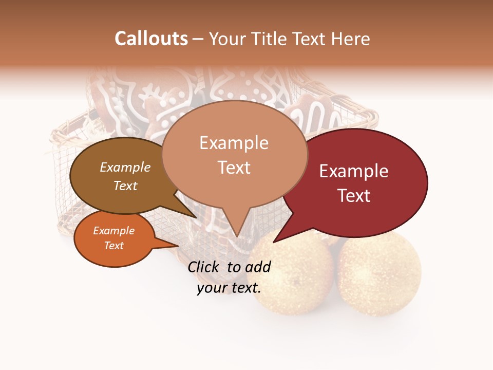 Tree White Background Holiday PowerPoint Template