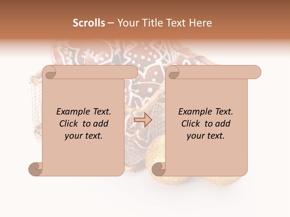 Tree White Background Holiday PowerPoint Template