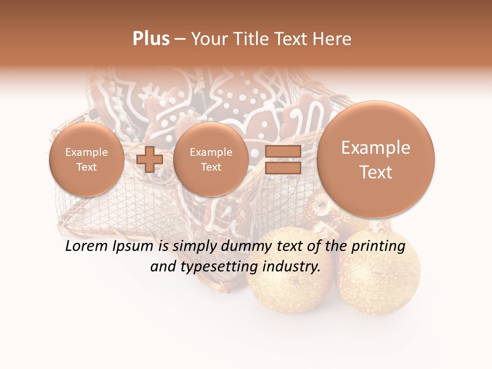 Tree White Background Holiday PowerPoint Template