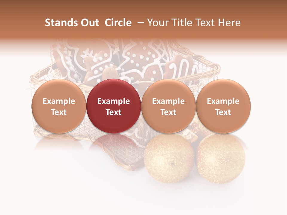 Tree White Background Holiday PowerPoint Template