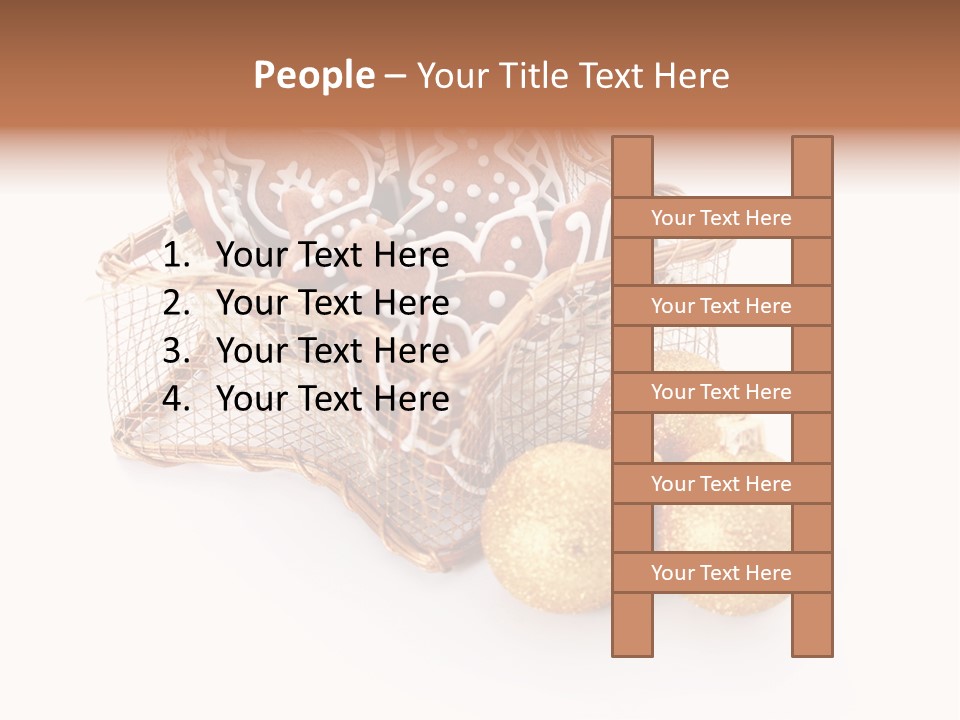 Tree White Background Holiday PowerPoint Template