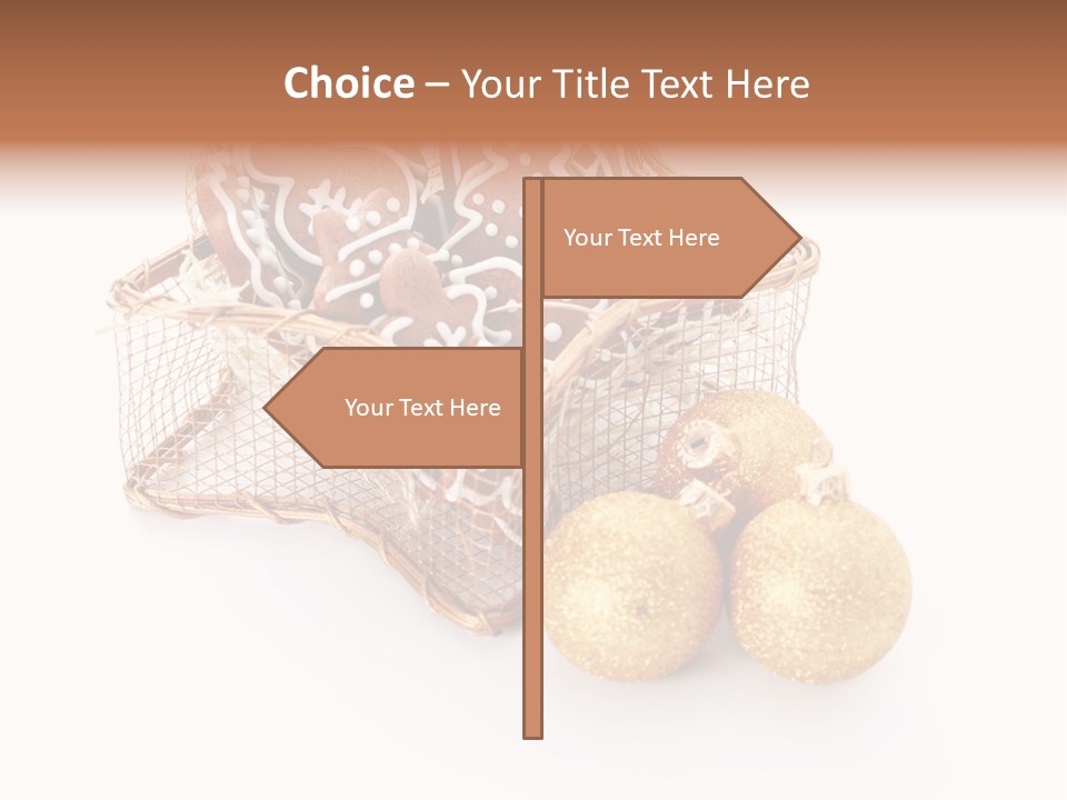 Tree White Background Holiday PowerPoint Template