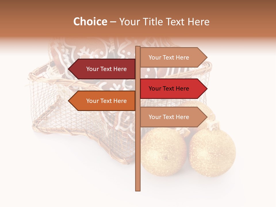 Tree White Background Holiday PowerPoint Template