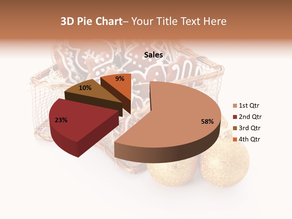 Tree White Background Holiday PowerPoint Template