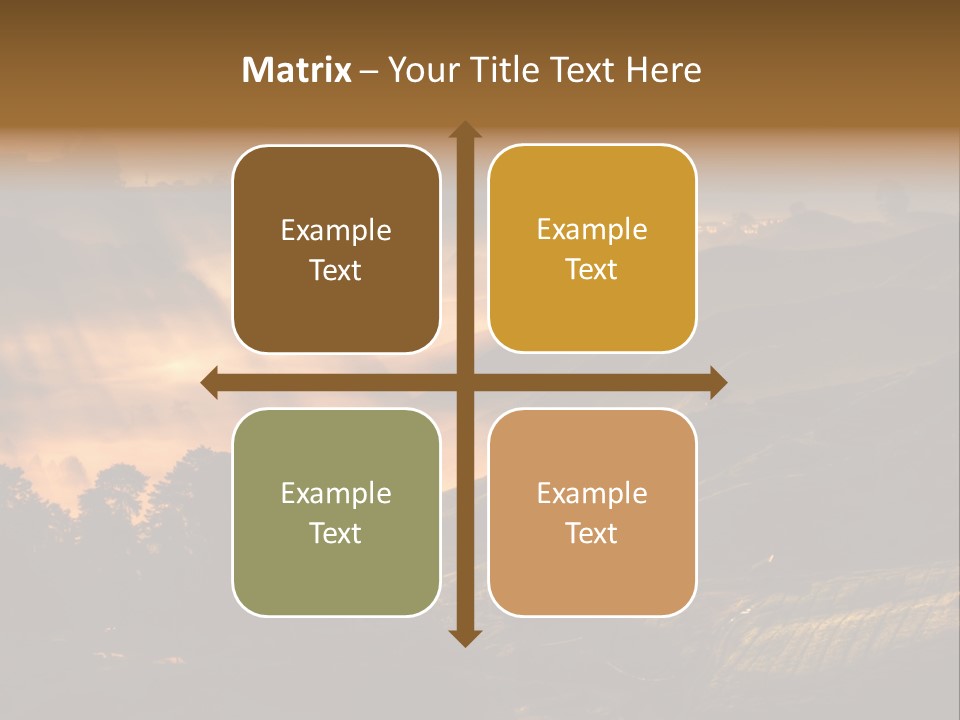 Sunrise Tea Scenery PowerPoint Template