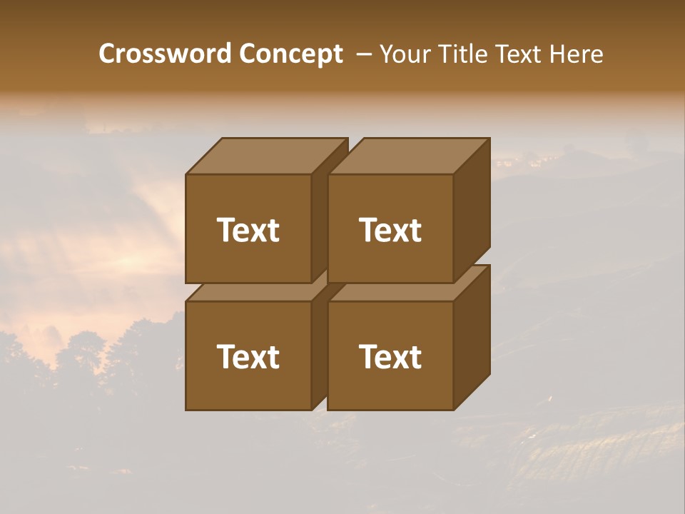 Sunrise Tea Scenery PowerPoint Template