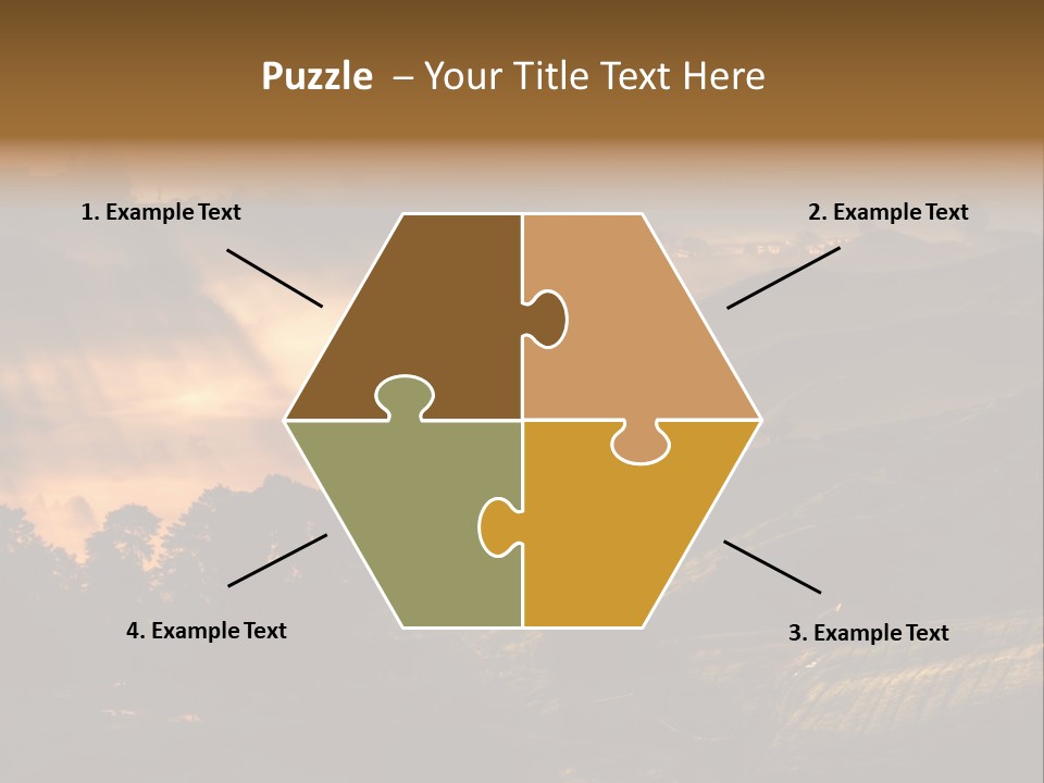 Sunrise Tea Scenery PowerPoint Template