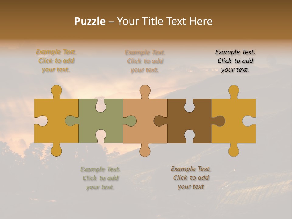 Sunrise Tea Scenery PowerPoint Template