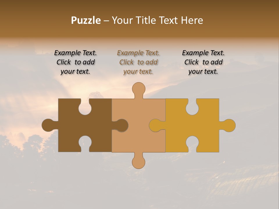 Sunrise Tea Scenery PowerPoint Template