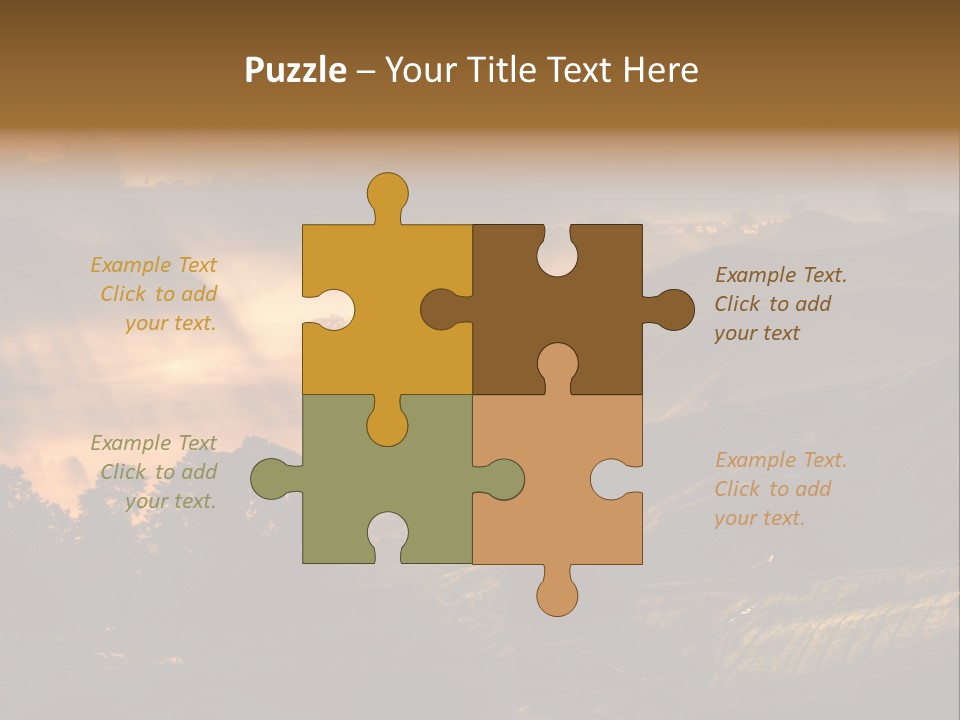 Sunrise Tea Scenery PowerPoint Template