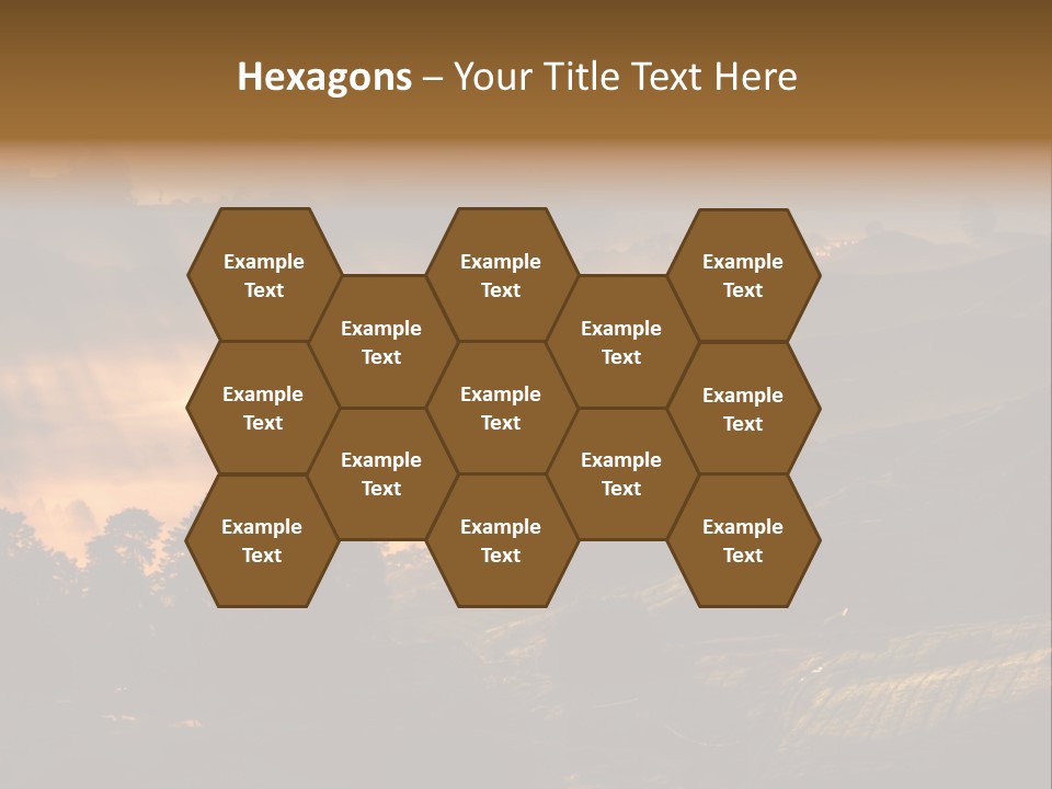 Sunrise Tea Scenery PowerPoint Template