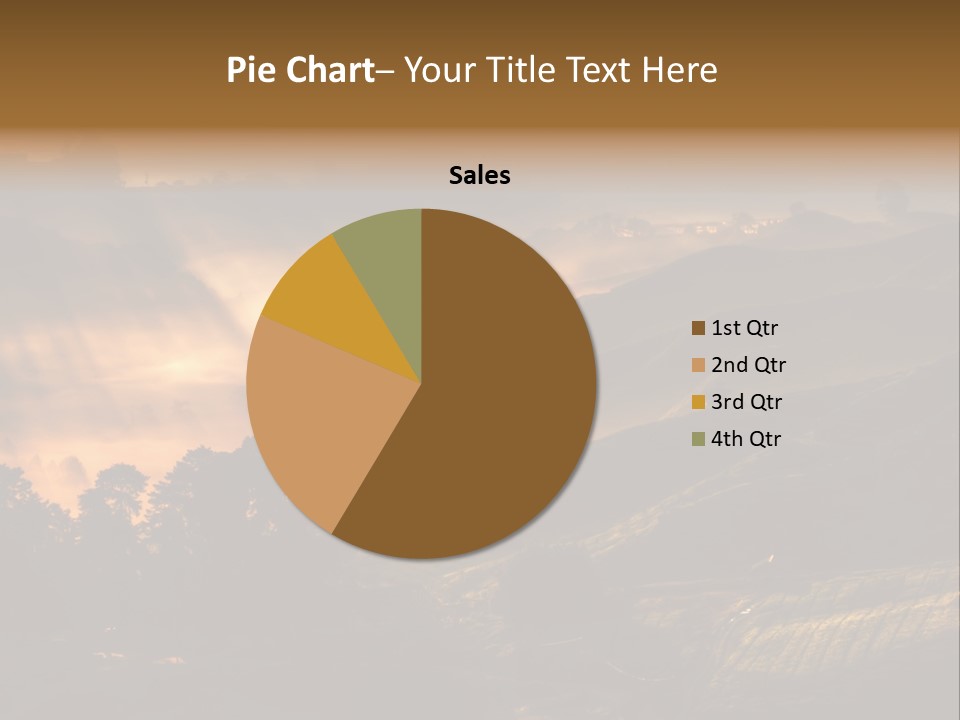 Sunrise Tea Scenery PowerPoint Template