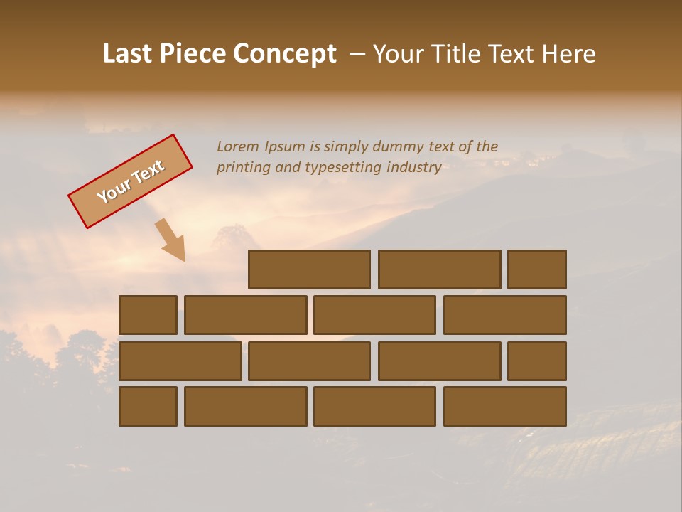 Sunrise Tea Scenery PowerPoint Template