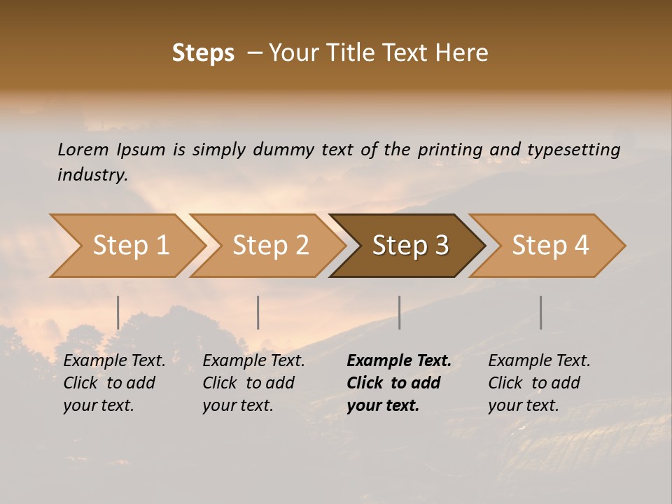 Sunrise Tea Scenery PowerPoint Template