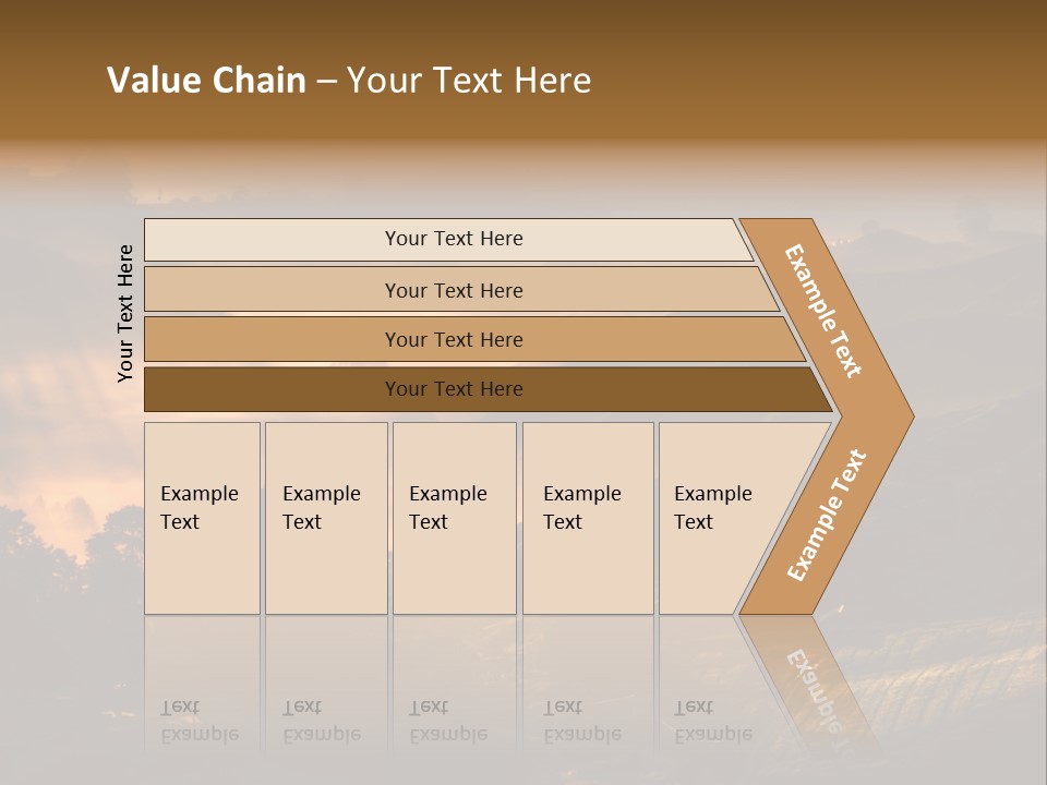Sunrise Tea Scenery PowerPoint Template