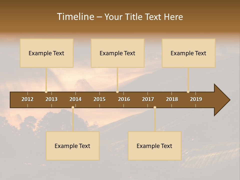 Sunrise Tea Scenery PowerPoint Template