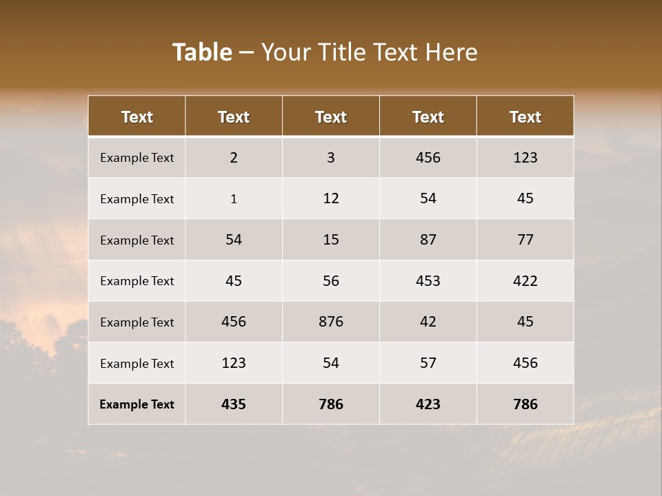 Sunrise Tea Scenery PowerPoint Template