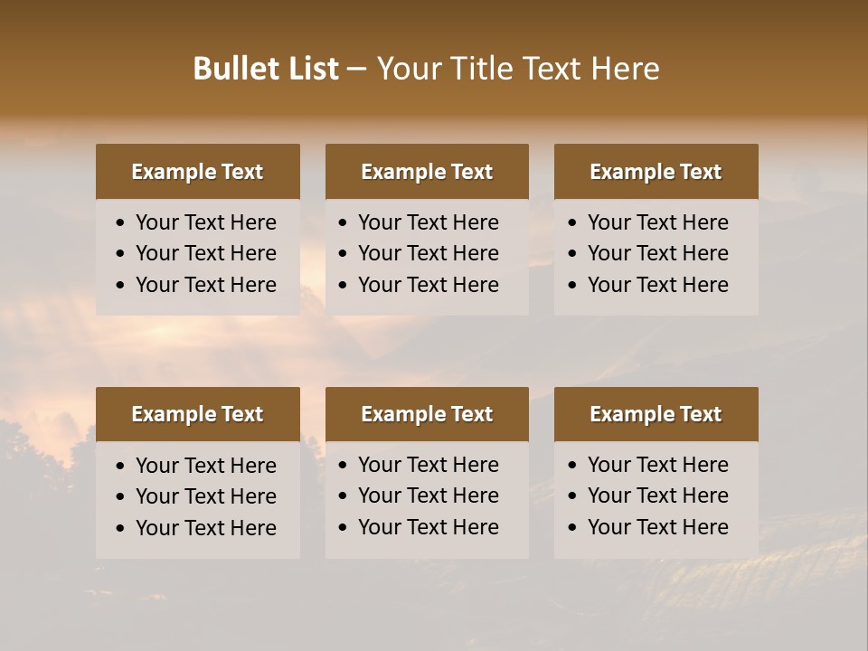 Sunrise Tea Scenery PowerPoint Template