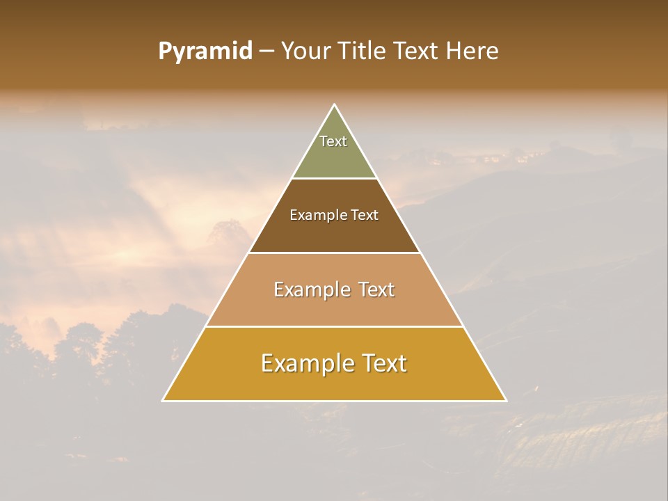 Sunrise Tea Scenery PowerPoint Template