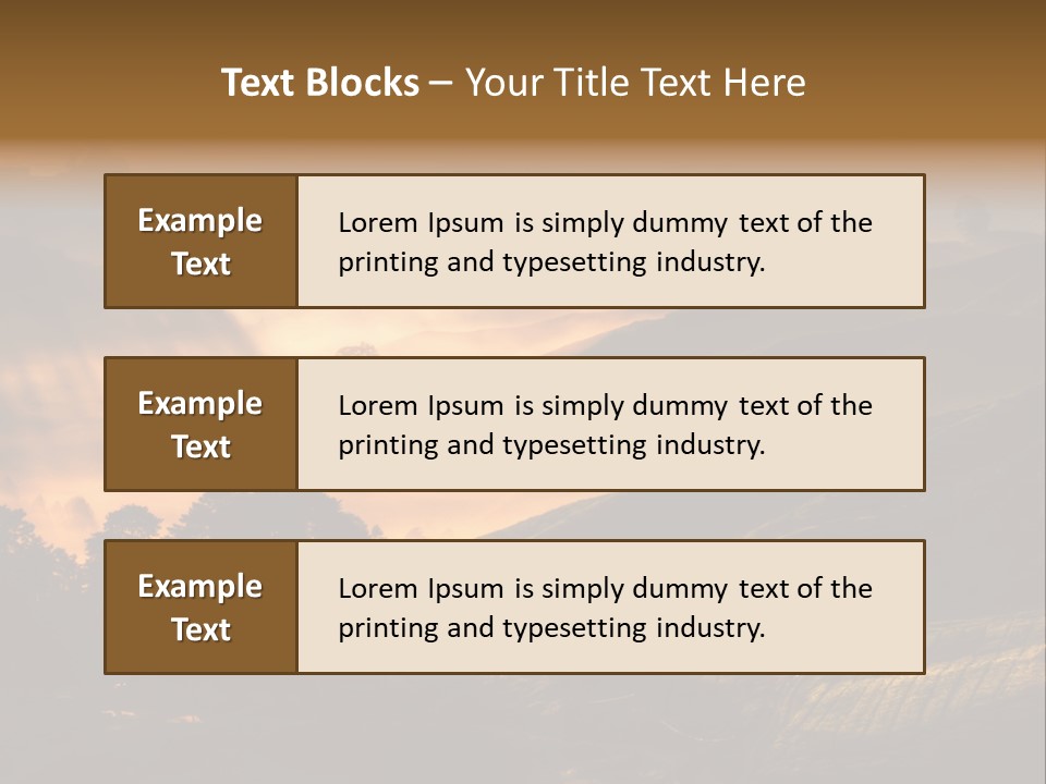 Sunrise Tea Scenery PowerPoint Template