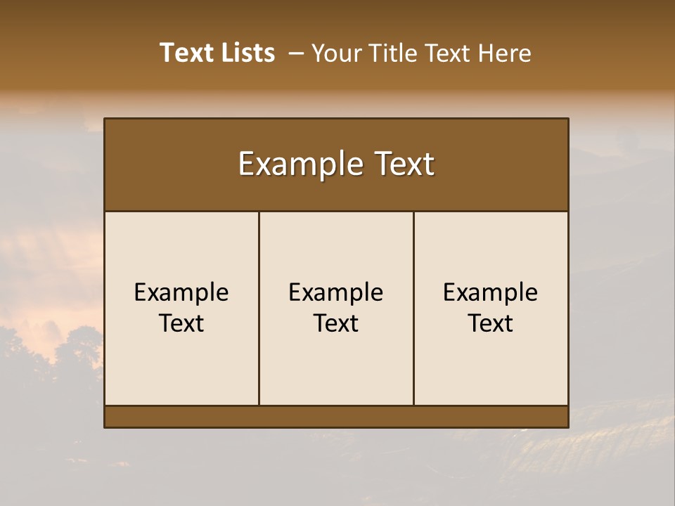 Sunrise Tea Scenery PowerPoint Template