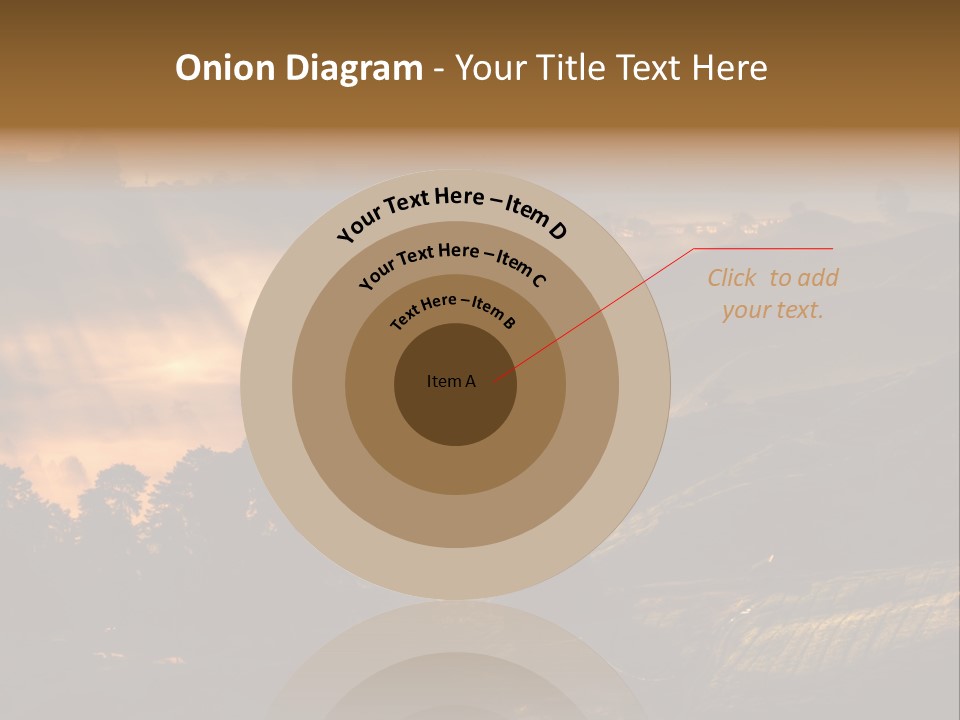 Sunrise Tea Scenery PowerPoint Template