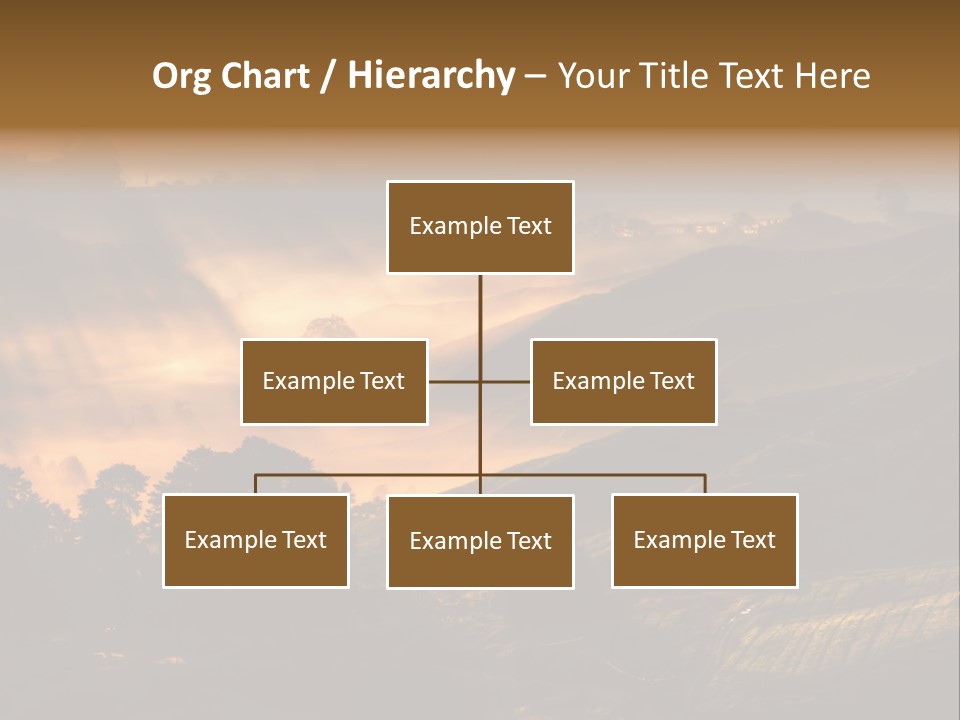 Sunrise Tea Scenery PowerPoint Template