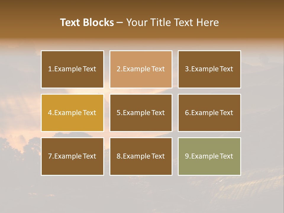 Sunrise Tea Scenery PowerPoint Template