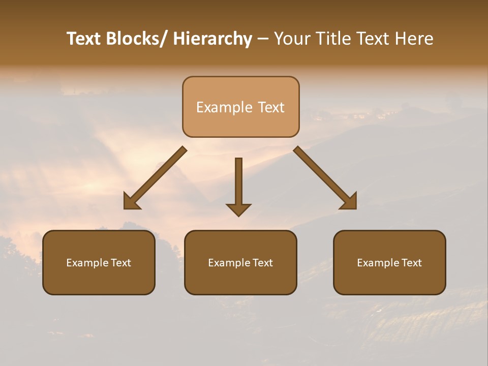 Sunrise Tea Scenery PowerPoint Template