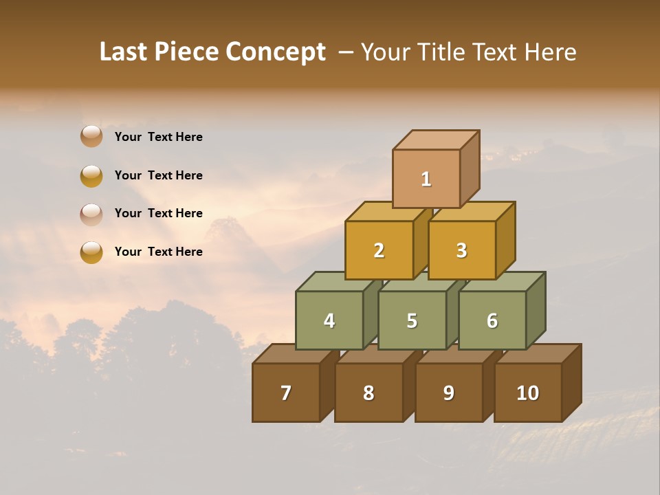 Sunrise Tea Scenery PowerPoint Template