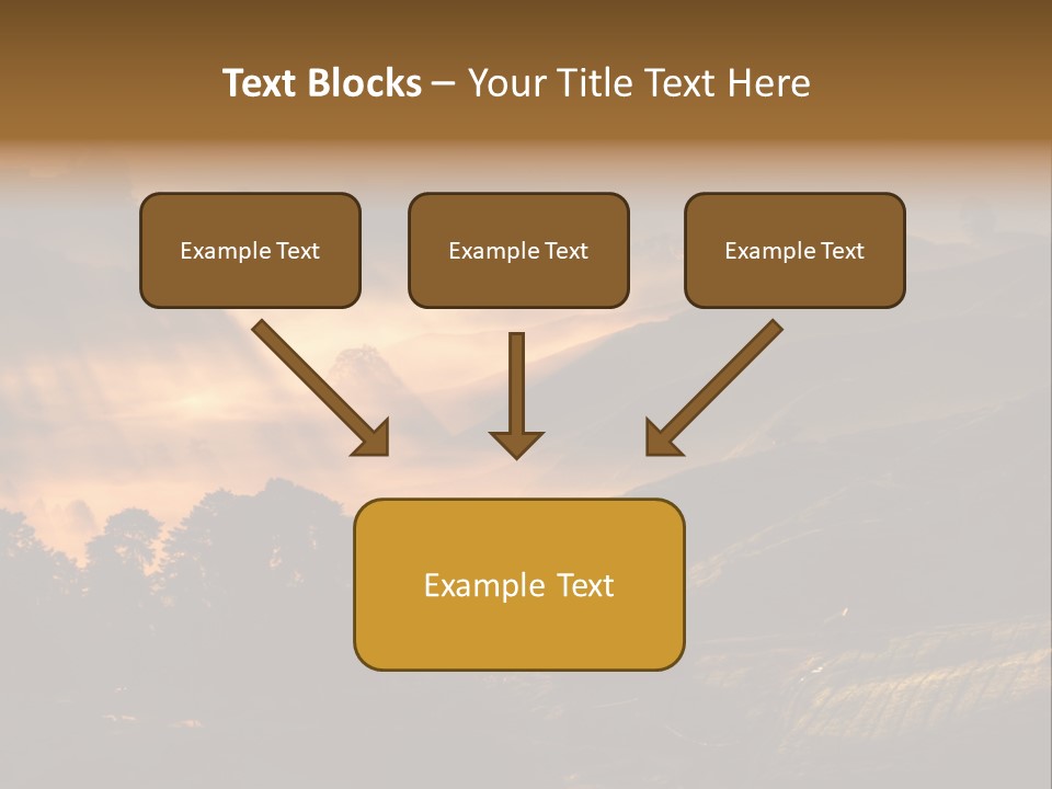 Sunrise Tea Scenery PowerPoint Template