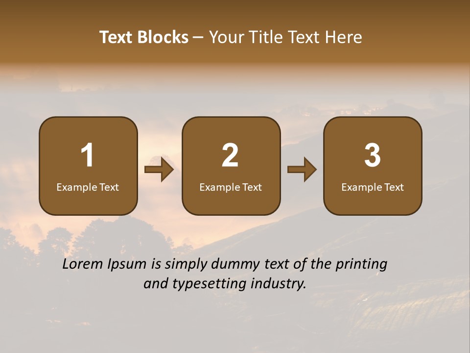 Sunrise Tea Scenery PowerPoint Template