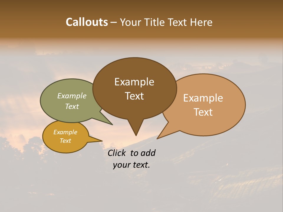 Sunrise Tea Scenery PowerPoint Template