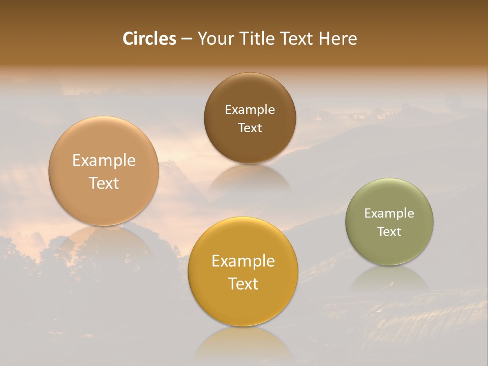 Sunrise Tea Scenery PowerPoint Template