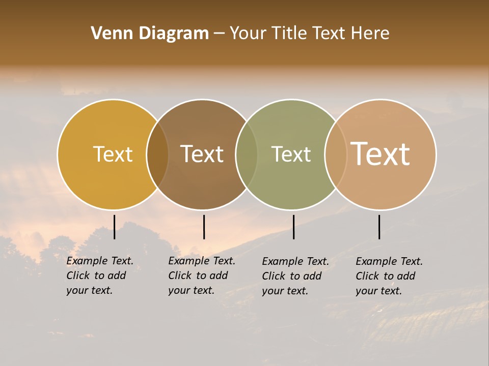 Sunrise Tea Scenery PowerPoint Template