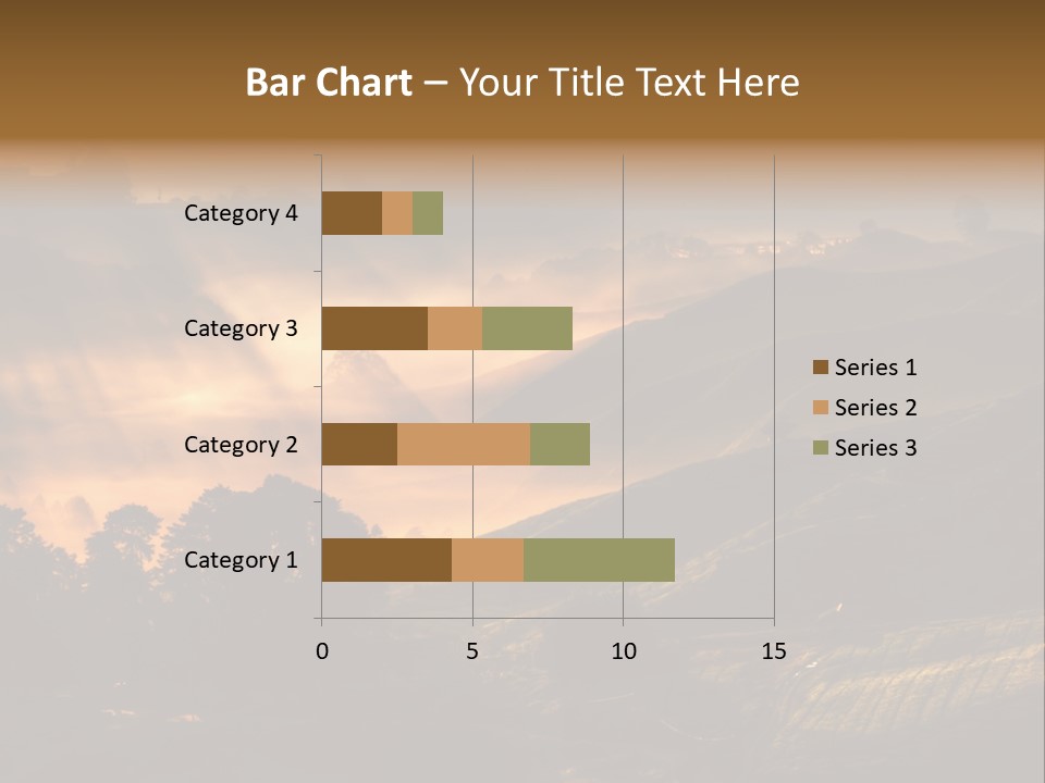 Sunrise Tea Scenery PowerPoint Template