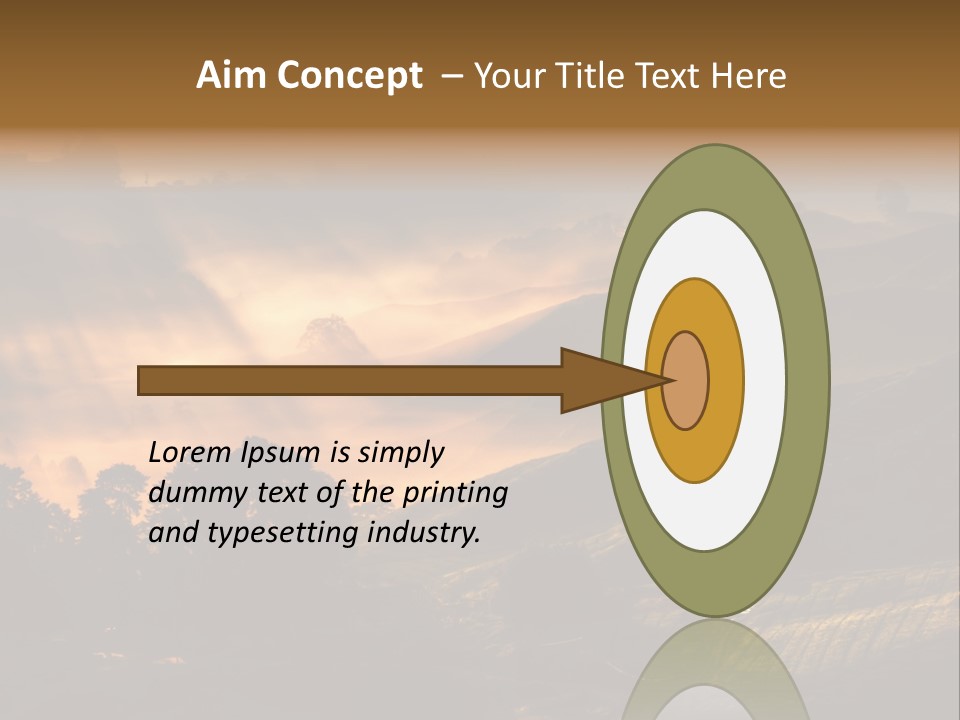 Sunrise Tea Scenery PowerPoint Template