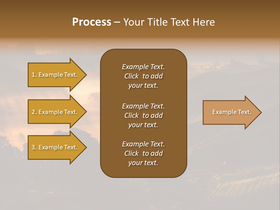 Sunrise Tea Scenery PowerPoint Template