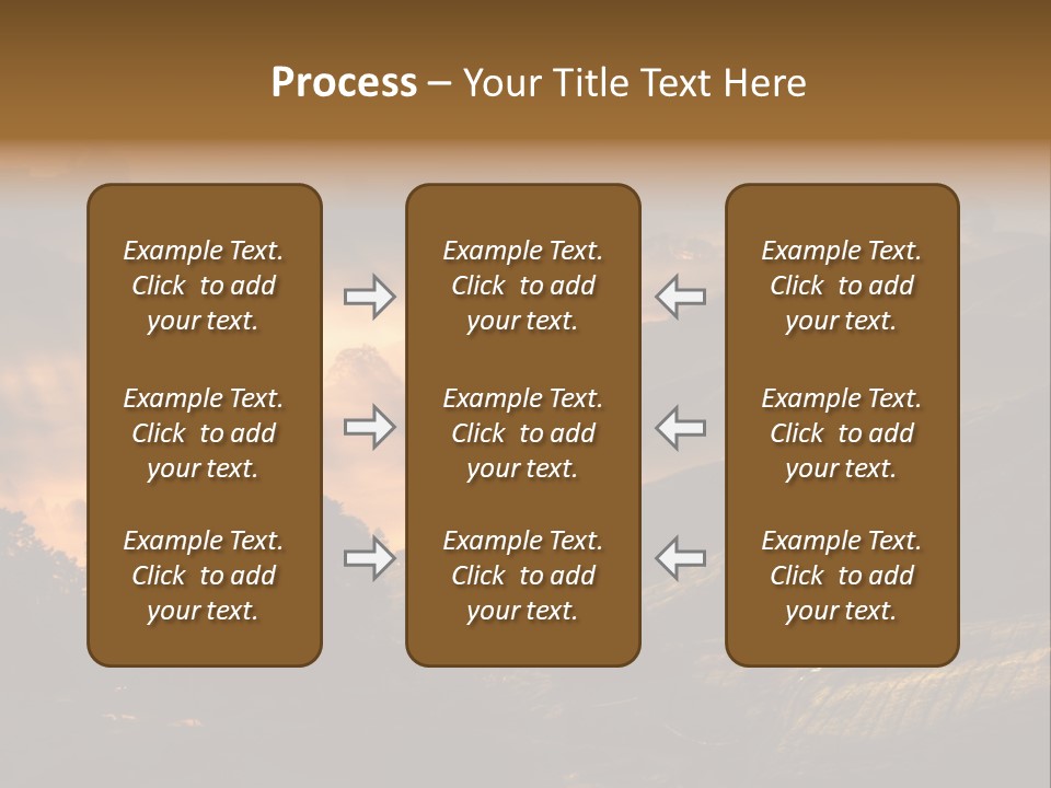 Sunrise Tea Scenery PowerPoint Template