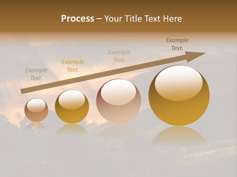 Sunrise Tea Scenery PowerPoint Template