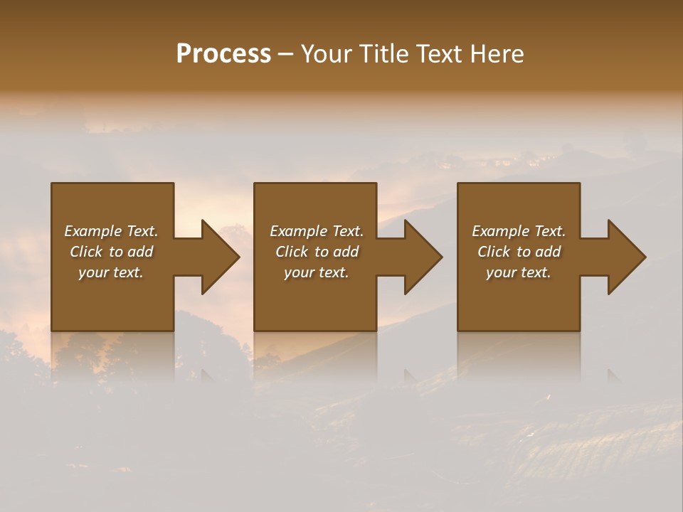 Sunrise Tea Scenery PowerPoint Template