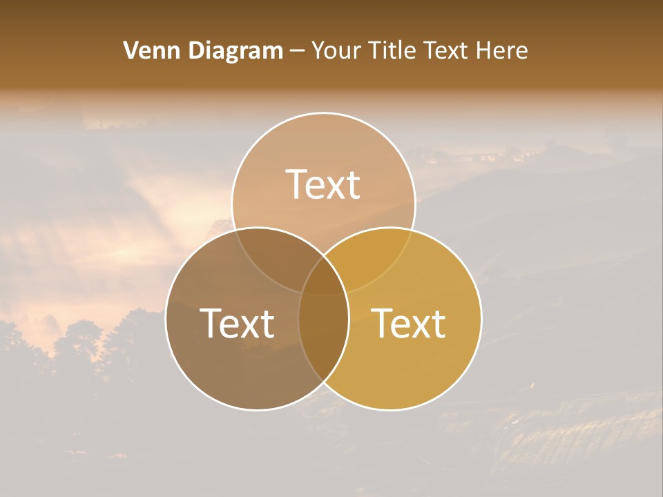 Sunrise Tea Scenery PowerPoint Template