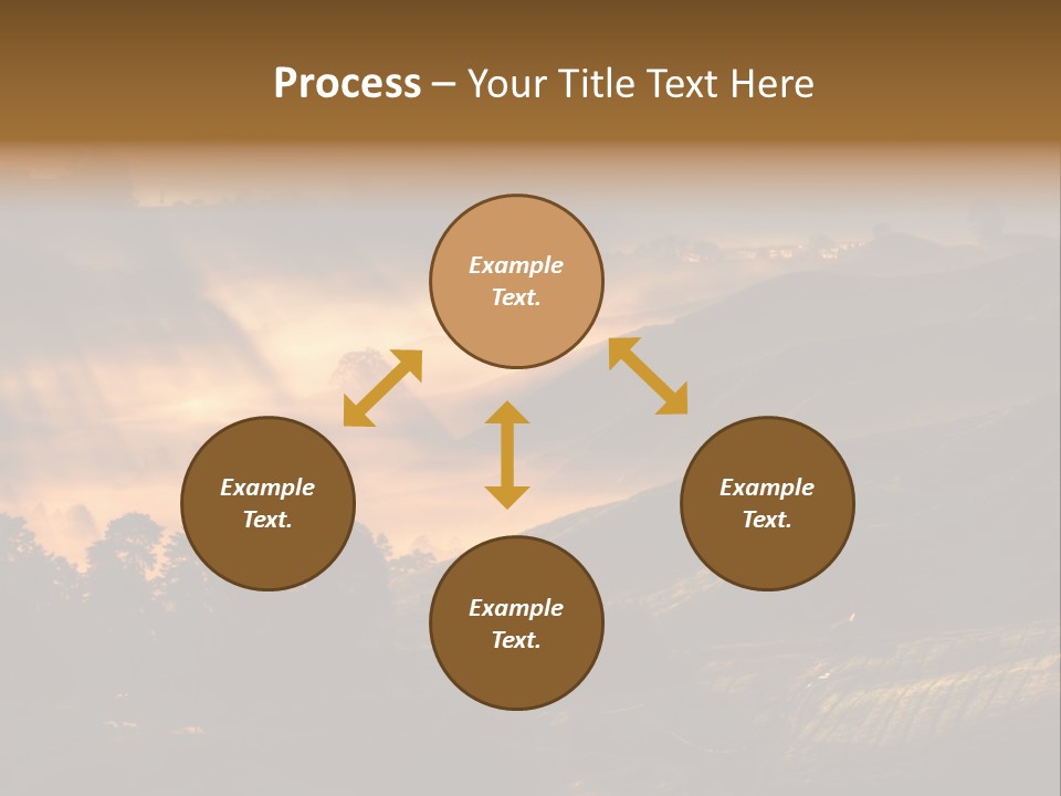 Sunrise Tea Scenery PowerPoint Template