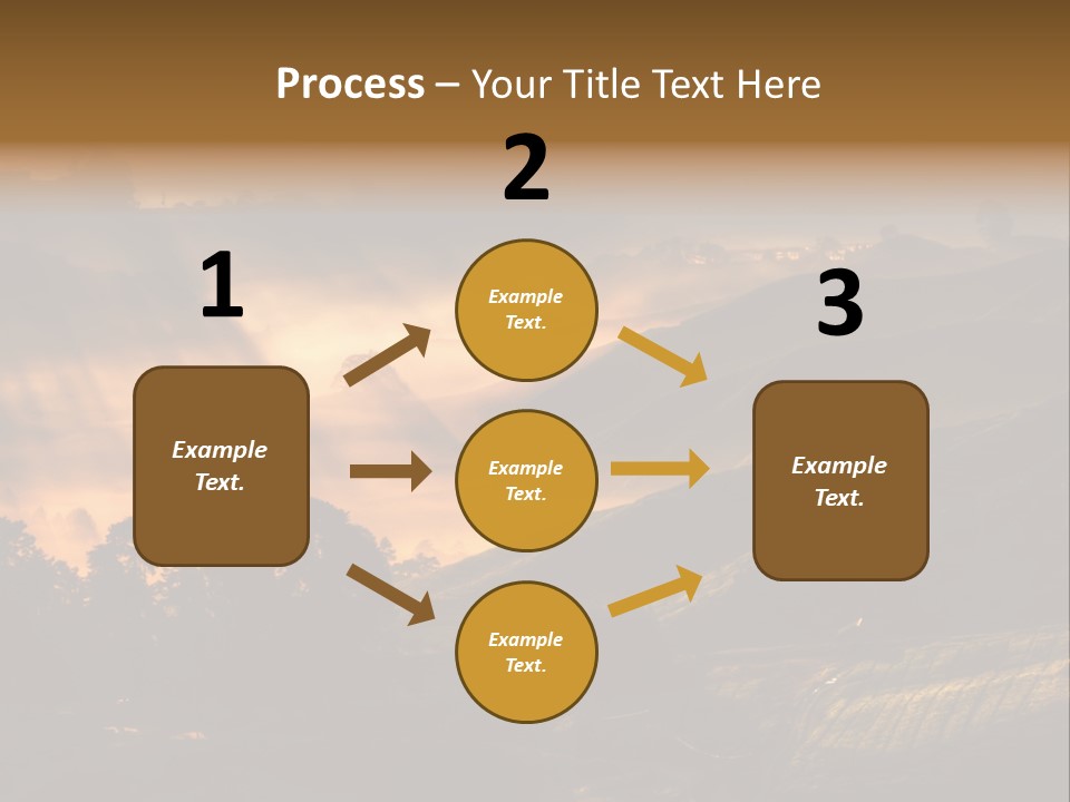 Sunrise Tea Scenery PowerPoint Template