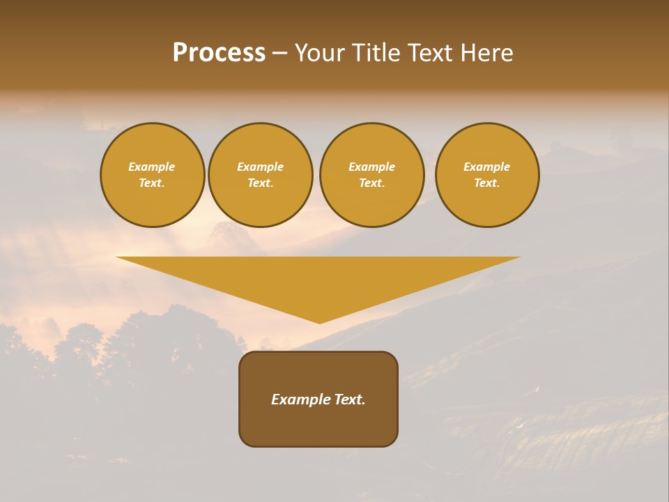 Sunrise Tea Scenery PowerPoint Template