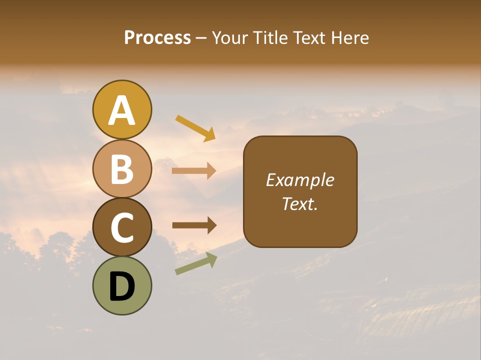 Sunrise Tea Scenery PowerPoint Template